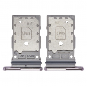 Samsung S918 Galaxy S23 Ultra Dual SIM-kaarthouder (levandos) (service pack) (origineel)