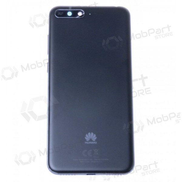 Huawei Y6 2018 achterkant (zwart) (gebruikt grade C, origineel)