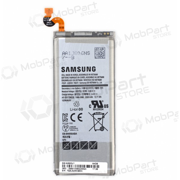 Samsung Galaxy Note 8 batterij, akumuliatorius (origineel)