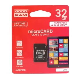 Geheugenkaart GOODRAM MicroSD 32GB (class 10) + SD adapter