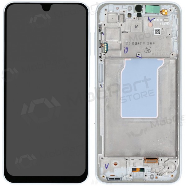 Samsung Galaxy A26 5G scherm (wit) (met een frame) (origineel)