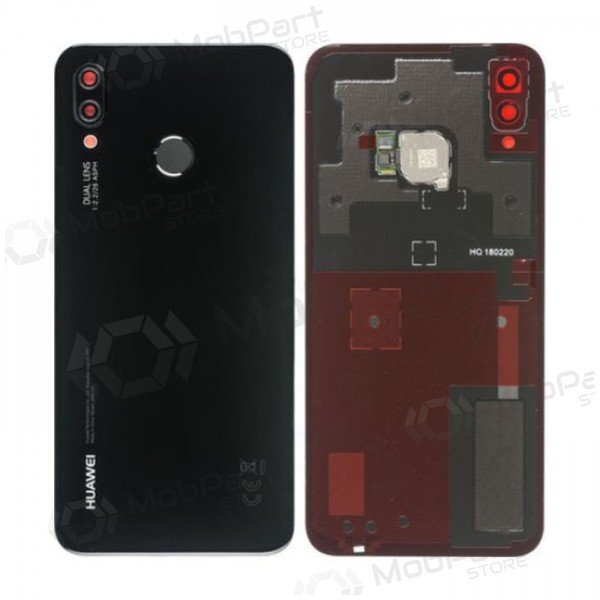 Huawei P20 Lite achterkant zwart (Midnight Black) (gebruikt grade C, origineel)