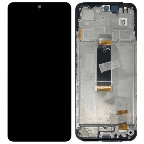 Xiaomi Redmi 13 4G, 5G, Poco M6 4G scherm (zwart) (met een frame) (origineel)