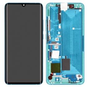 Xiaomi Mi Note 10 / Mi Note 10 Pro / Mi Note 10 Lite scherm (groen) (met een frame) (service pack) (origineel)