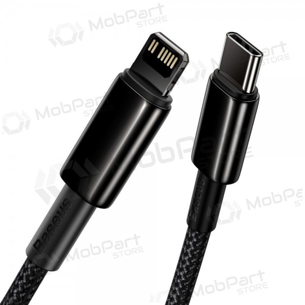 Lightning kabel Baseus Tungsten CATLWJ-01 USB-C naar Lightning 1 m PD 20 W zwart