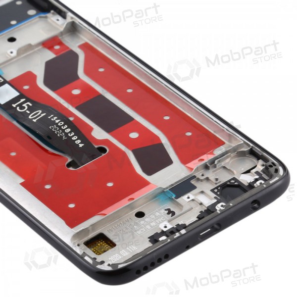 Huawei P40 Lite scherm (zwart) (met een frame) (gebruikt grade A, origineel)