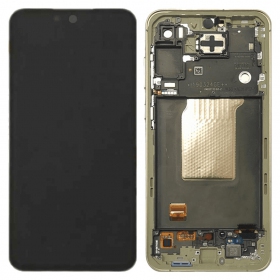 Samsung Galaxy A55 scherm (Awesome Lemon) (met een frame) (refurbished)