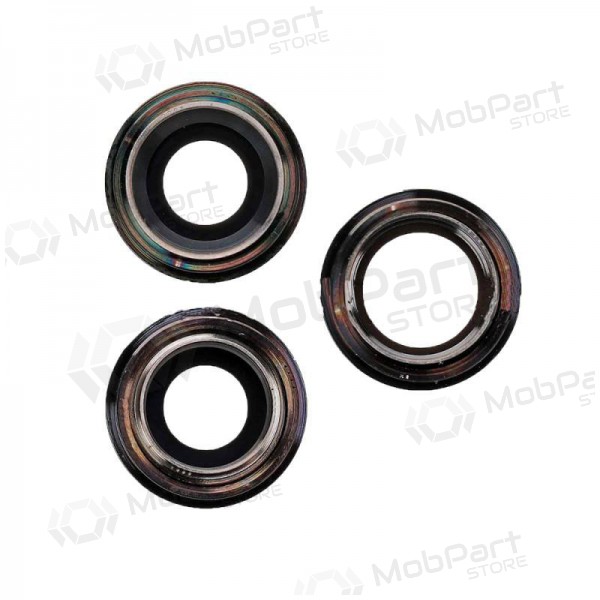 Apple iPhone 11 Pro / 11 Pro Max camera glas (3stuks) (groen) (met een frame)