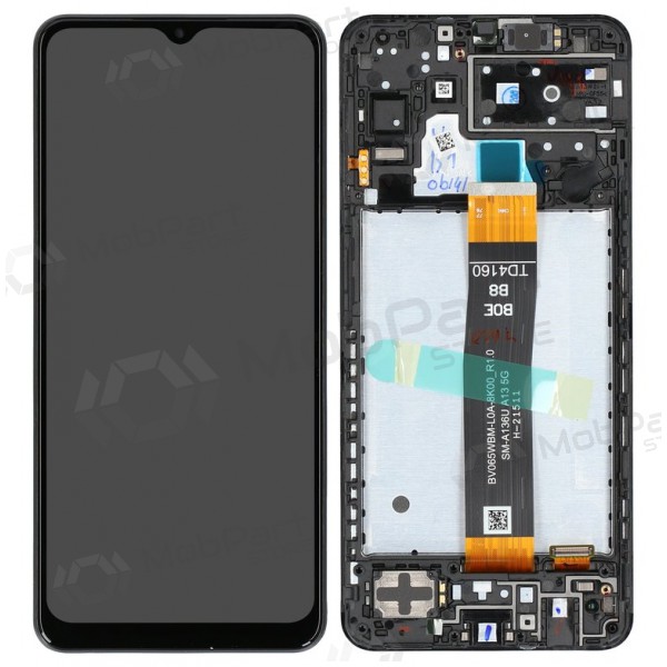 Samsung Galaxy A13 5G scherm (zwart) (met een frame) (origineel)