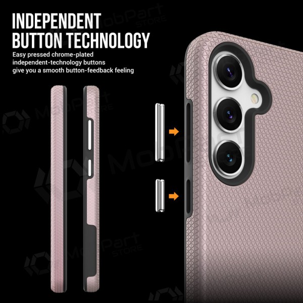 Samsung Galaxy S24+, S25+ hoesje „Perfectionists“ (rožinio aukso)