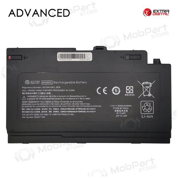 HP AA06XL, 8300mAh laptop batterij, Advanced