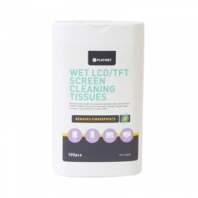 Wet wipes PLATINET for LCD / TFT screens PLATINET 11x9,4cm (100stuks)
