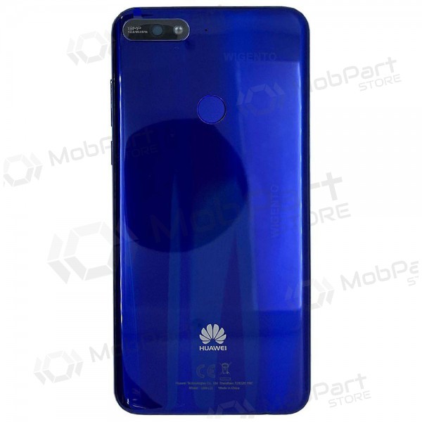 Huawei Y7 2018 achterkant (blauw) (gebruikt grade C, origineel)