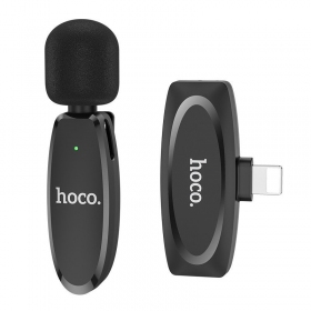 Microfoon Hoco L15 Lightning zwart