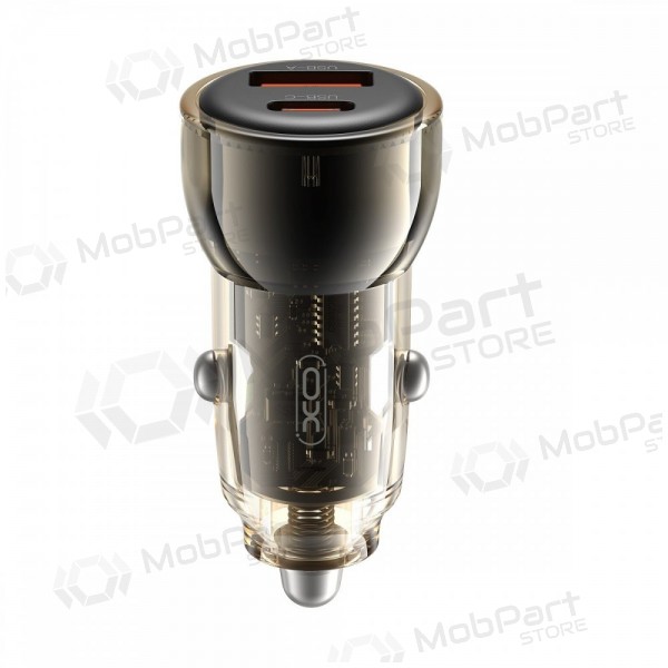 Autolader XO CC60 USB-A/USB-C 60W zwart