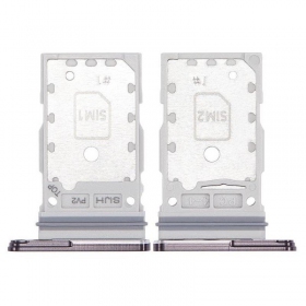 Samsung S908 Galaxy S22 Ultra Dual SIM-kaarthouder (zwart) (service pack) (origineel)