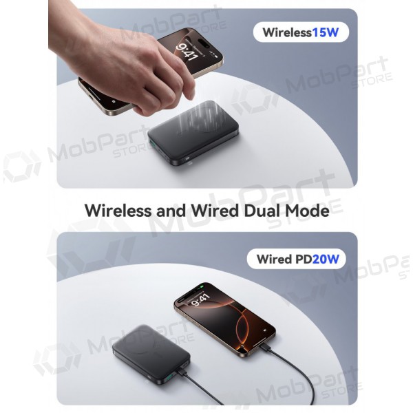 Externe batterij Power Bank Joyroom JR-PBM12 22.5W Magnetic Wireless 10000mAh zwart