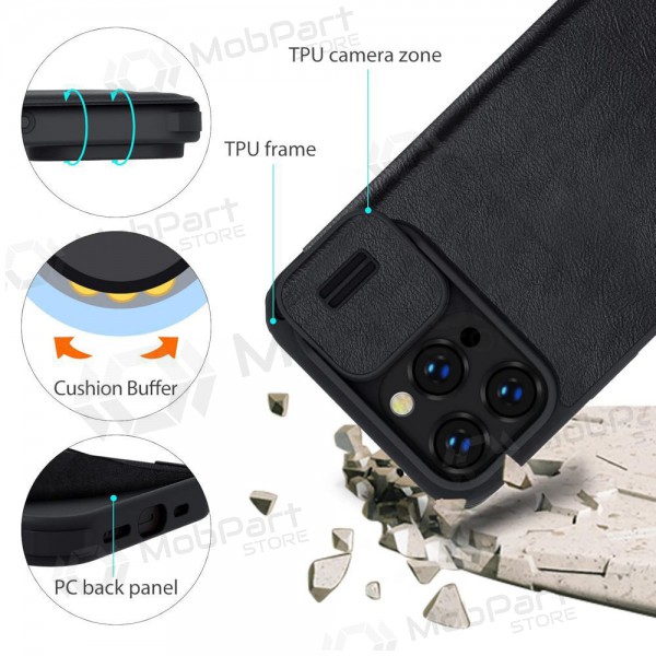 Apple iPhone 14 Plus hoesje „Nillkin Leather“ (zwart)