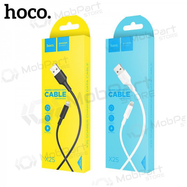 USB kabel HOCO X25 lightning 1.0m (wit)