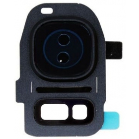 Samsung G930F Galaxy S7 / G935F Galaxy S7 Edge camera glas (zwart)