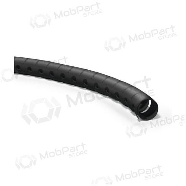 Vamzdis spiralinis kabelių apsaugai su įrankiu kabelių įvedimui D16 Hellermann Tyton HWPP16 (RITĖ 25m , zwart)