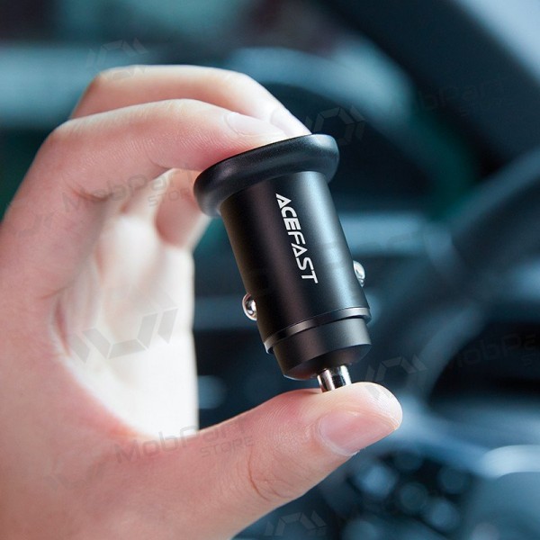 Lader automobilinis Acefast B1 Mini 38W USB-C+USB-A zwart