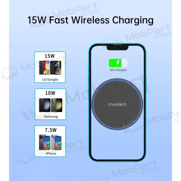 Automobilinis laikiklis-lader Choetech T205-F MagSafe 15W zwart