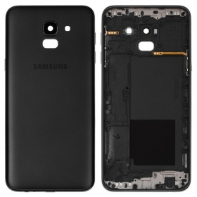 Samsung J600 Galaxy J6 2018 achterkant (zwart) (gebruikt grade A, origineel)