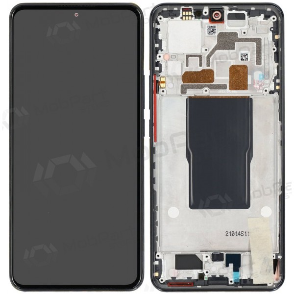 Xiaomi 12T / 12T Pro scherm (zwart) (met een frame) (Premium)