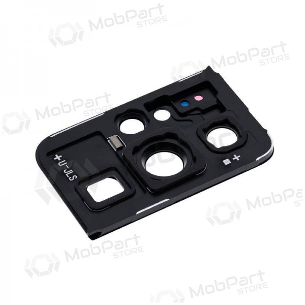 Samsung G998 Galaxy S21 Ultra 5G camera glas (zwart) (met een frame)