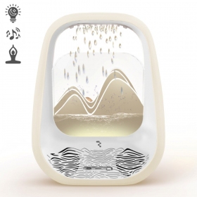Ontspannende bluetooth luidspreker met RGB verlichting Relaxing Rain crème
