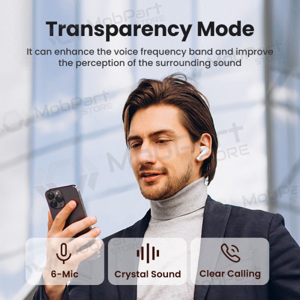 Draadlozes ausinės Ugreen WS200 HiTune T6 Active Noise-Cancelling Earbuds