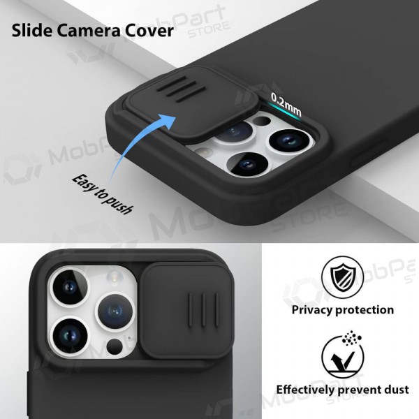 Apple iPhone 15 Plus hoesje „Nillkin Silicone“ (zwart)