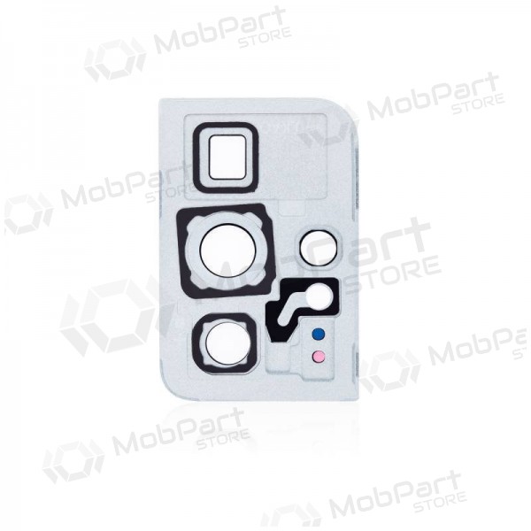 Samsung G998 Galaxy S21 Ultra 5G camera glas (zilverachtig) (met een frame)