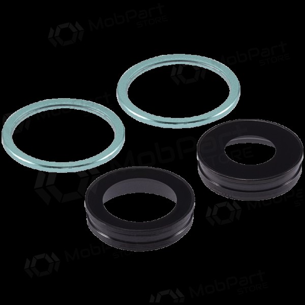 Apple iPhone 11 camera glas (2stuks) (groen) (met een frame)