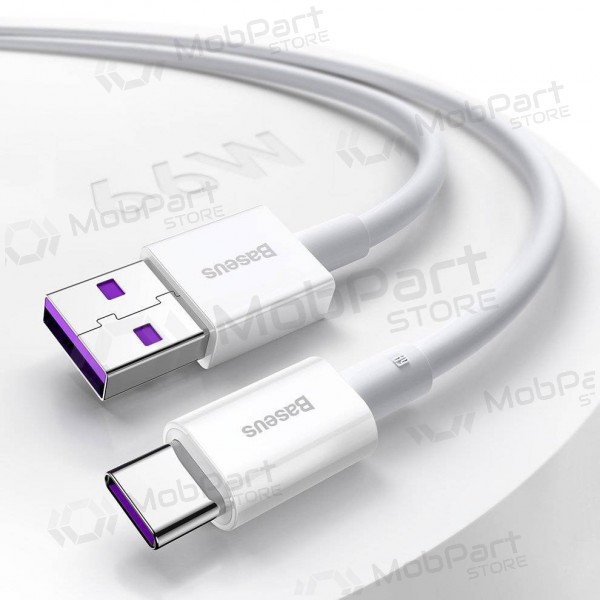 USB kabel Baseus Superior Type-C 66W 1.0m (wit) CATYS-02