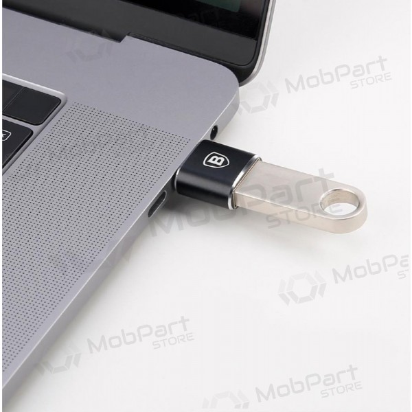 Adapter Baseus USB-A to Type-C OTG zwart CATOTG-01