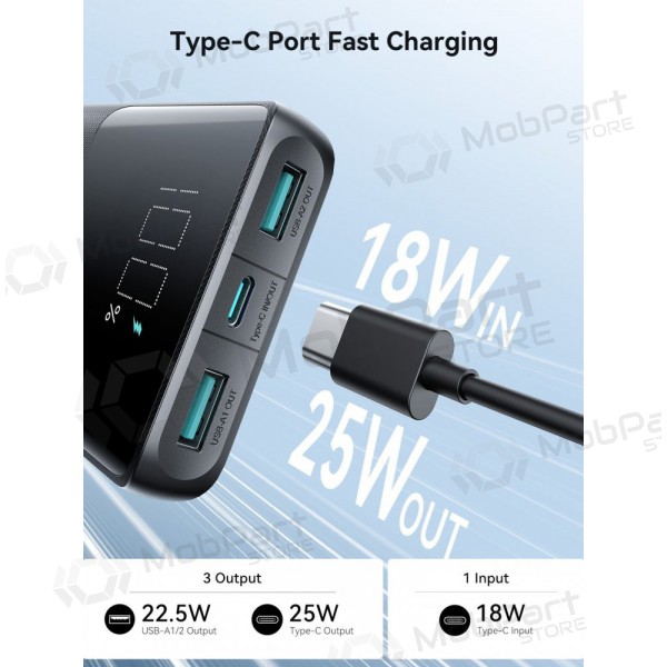 Externe batterij Power Bank Joyroom JR-PBF20 22.5W 10000mAh zwart
