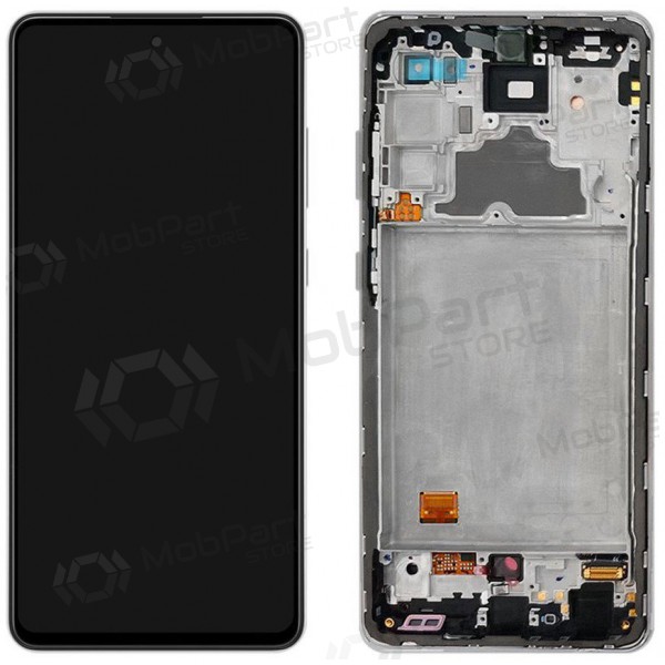 Samsung Galaxy A72 scherm (zwart) (met een frame) (origineel)