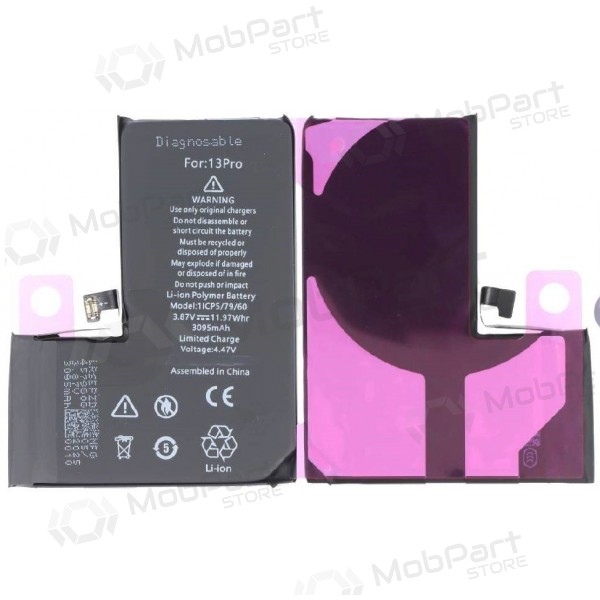 Apple iPhone 13 Pro batterij, akumuliatorius (Self-Diagnosable) (Premium)