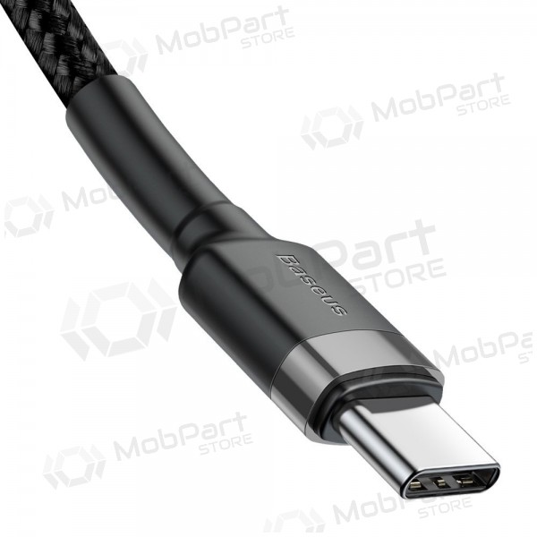 USB kabel Baseus Cafule PD60W Type-C 2.0m grijs-zwart CATKLF-HG1