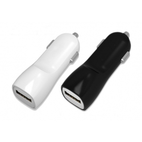 Lader automobilinis Tellos USB (dual) (1A+2A) (wit)