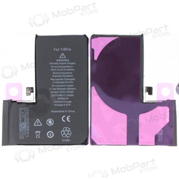 Apple iPhone 14 Pro batterij, akumuliatorius (No Pop-Up) (Premium)