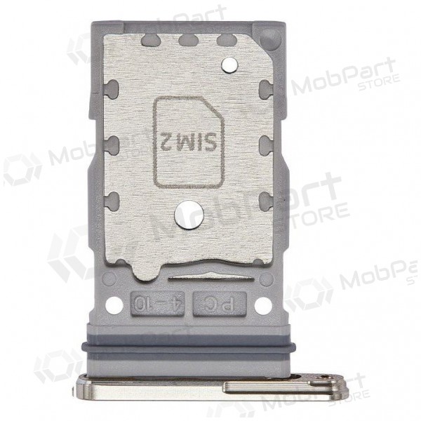 Samsung S918 Galaxy S23 Ultra Dual SIM-kaarthouder (Cream Beige) (service pack) (origineel)