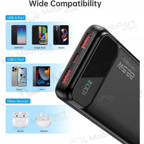 Externe batterij Power Bank Choetech B728 22.5W 10000mAh zwart