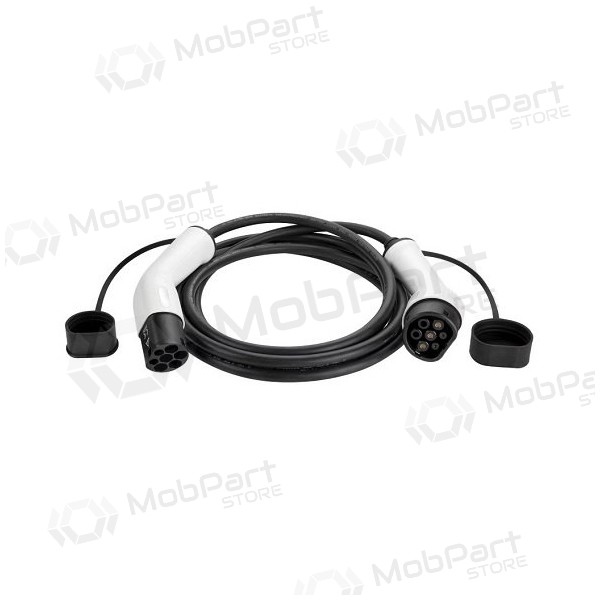 Elektromobilio oplaadkabel Type 2 - Type 2, 32A, 22kW, 3-fazė, 10m