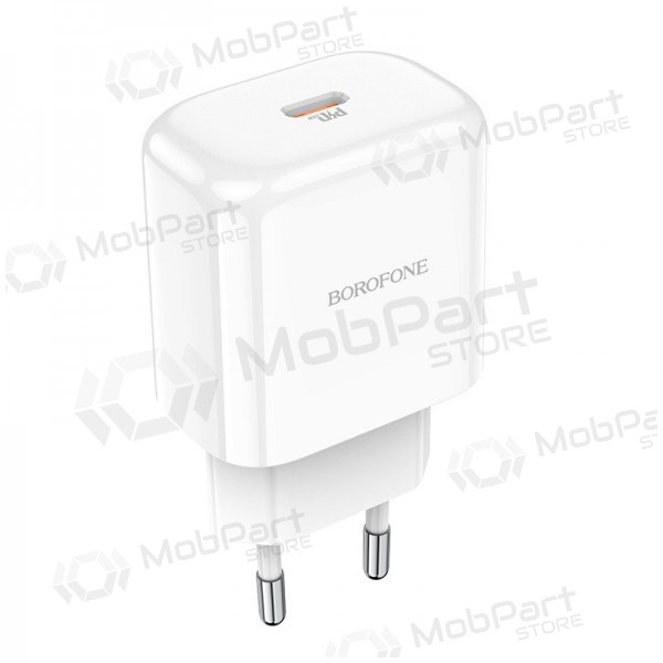 Lader Borofone BN3 Type-C QC 3.0, PD 2.0 20W (wit)