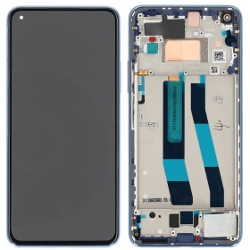 Xiaomi Mi 11 Lite 4G scherm (blauw) (met een frame) (origineel)