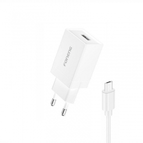 Telefoonoplader Foneng K210 10 W USB-A MicroUSB wit