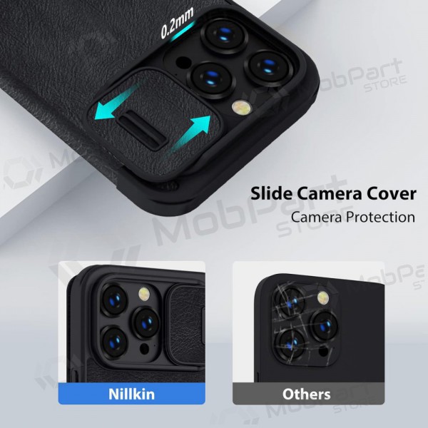 Apple iPhone 14 Pro Max hoesje „Nillkin Leather“ (blauw)